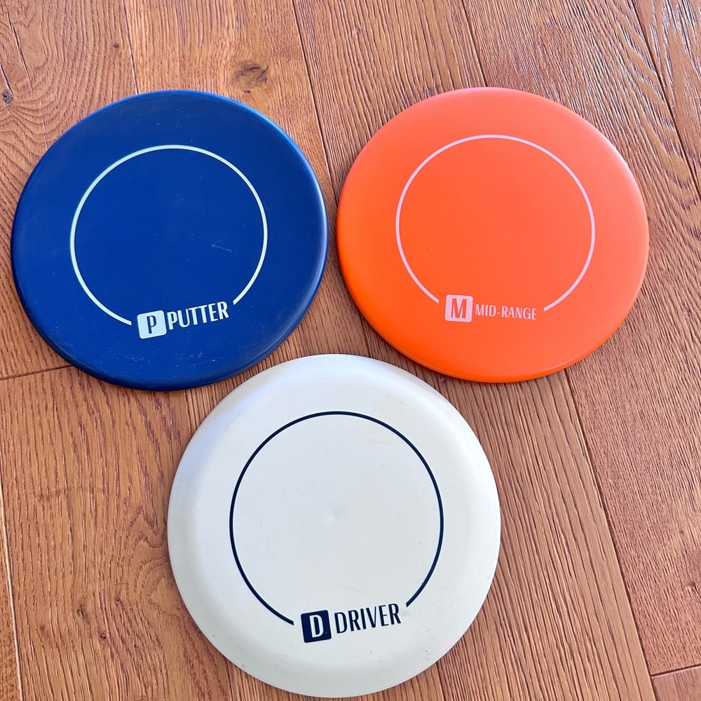 Disc Golf Set of Three Driver Midrange Putter